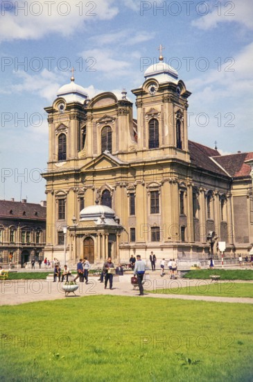 St. George's Cathedral, Roman Catholic Dome Union Square, Timi?oara, Romania, Europe 1967