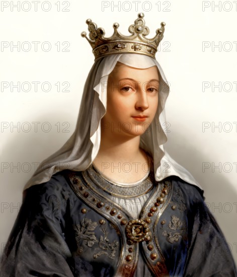 Clotilde or Chrodochild, wife to Dagobert III, 699-715, Merovingian king of the Franks