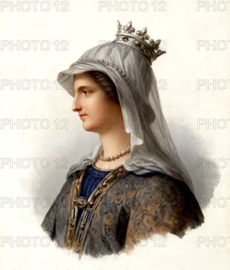 Ingoberga, c. 520-589, the first wife of the Frankish king Charibert I, or Cherebert, c. 517-567, Ingoberga, um 520-589, die erste Ehefrau des Frankenkönigs Charibert I, Cherebert