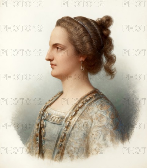 Gisèle or Giselle, 715-755, wife to Childeric III, Childerich III, c. 717- c. 754, Merovingian king of the Franks