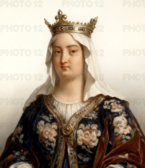 Fredegund, Fredegunda, Fredegunde, Fredegundis, Frédégonde, c. 545-597, the Queen consort of Chilperic I, the Merovingian Frankish king of Soissons