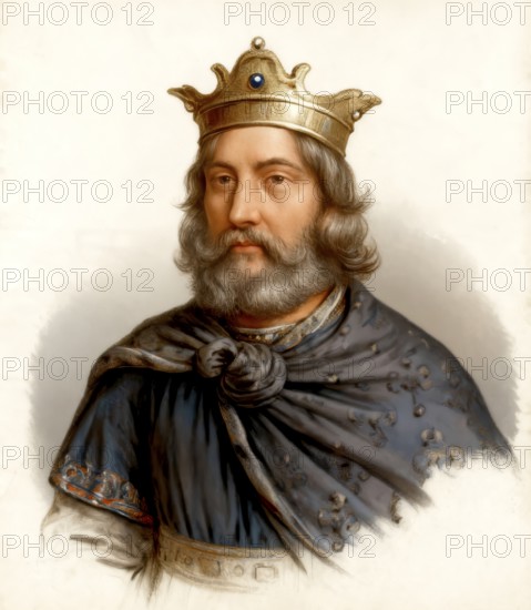 Childebert I, c. 496-558, a Frankish King of the Merovingian dynasty, King of Paris and Orléans