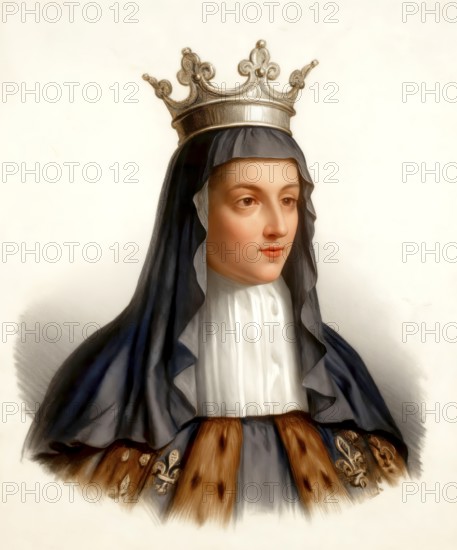 Radegund or Radegonde, wife to Chlothar I, Chlotachar or Clotaire, c. 495- 561, called the Old, King of the Franks of the Merovingian dynasty