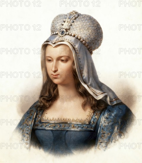 Embegirde, legendary consort of the Frankish king Pharamond or Faramund, c. 370-427, a legendary early king of the Franks