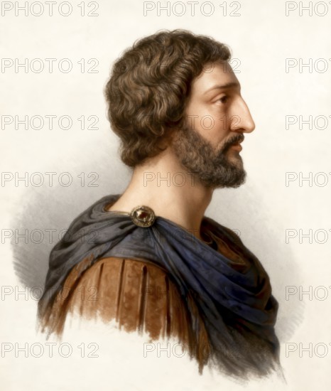 Charlemagne, Charles the Great or Carolus Magnus, 747-814, King of the Franks and Emperor of the Romans, Carolingian dynasty, Karl der Große, Karl I, Carolus Magnus, Karolus Magnus oder Charlemagne