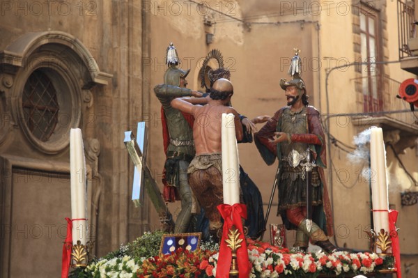 Sicily, old town of Trapani, Good Friday mystery procession La Processione dei Misteri, procession with the mysteries
