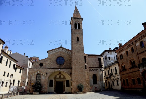 San Nicolo church on the eponymous piazza in Padua, Veneto, Italy