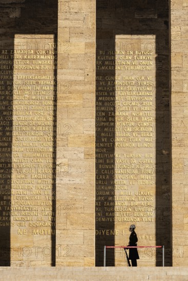 Ankara, Turkey. November 24th 2020 Anitkebir in Ankara is the memorial tomb complex of Mustafa Kemal Ataturk, founder of the modern republic of Turkey
