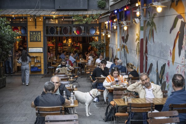 Istanbul, Turkey. September 18th 2025. Kafe Ara a popular café owned by famous Magnum photographer Ara Guler in Galatasary Square, Istiklal Street, Istanbul, Turkey