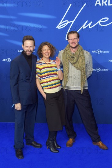 Franz Dinda, Cordelia Wege and David Bredin, BLUE HOUR, Photo Call, Hotel Telegraph Office, Berlin, 13.02.2026