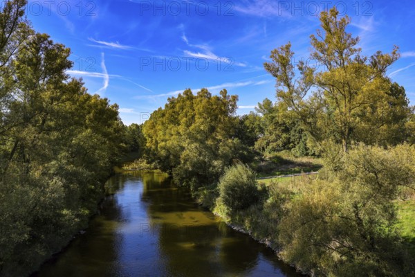 Datteln, North Rhine-Westphalia, Germany - Restored Lippe near Datteln-Ahsen
