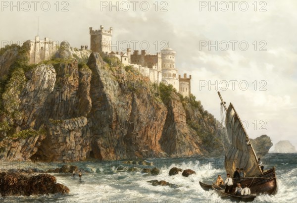 Culzean Castle, a castle near Maybole, Scotland, Great Britain, 19th century