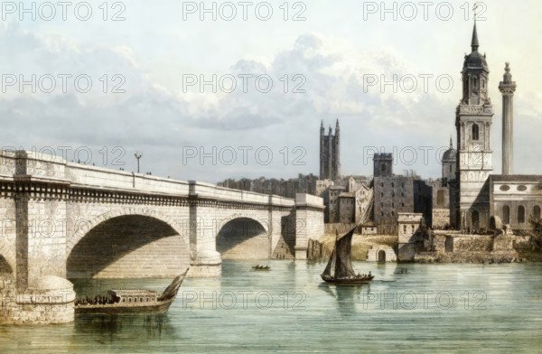 Kingston Bridge, London, England, 19th century