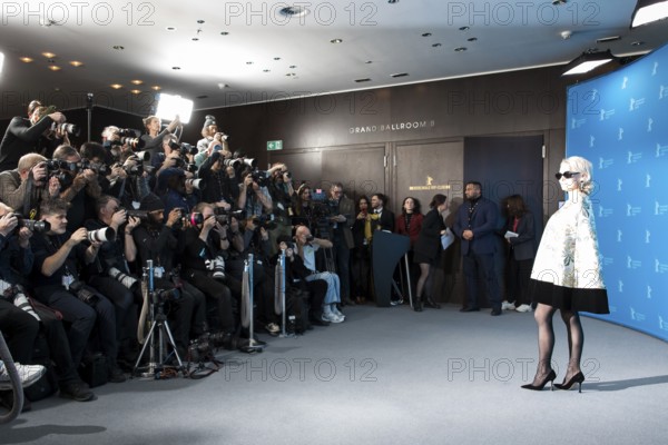 Pamela Anderson (actress) at a photocall for the film Rosebush Pruning at the Berlinale at the Hyatt Hotel Berlin Berlin on 14.02.2026. The 76th Berlin International Film Festival will take place from 12 to 22 February 2026