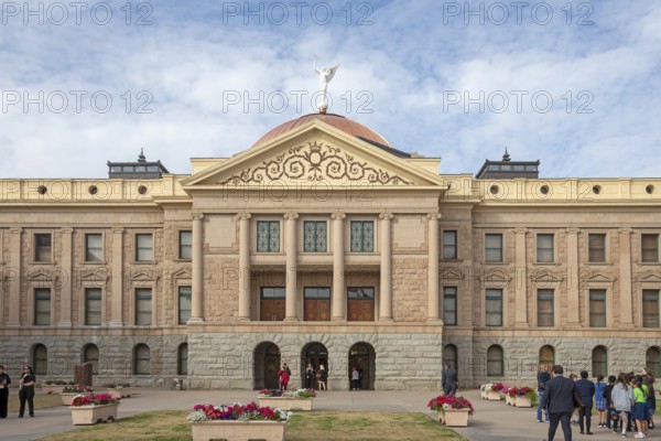 Phoenix, Arizona - The Arizona State Capitol complex. This building, the former state capitol, is now a museum
