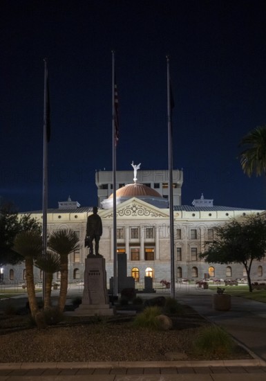Phoenix, Arizona - The Arizona State Capitol complex. This building, the former state capitol, is now a museum