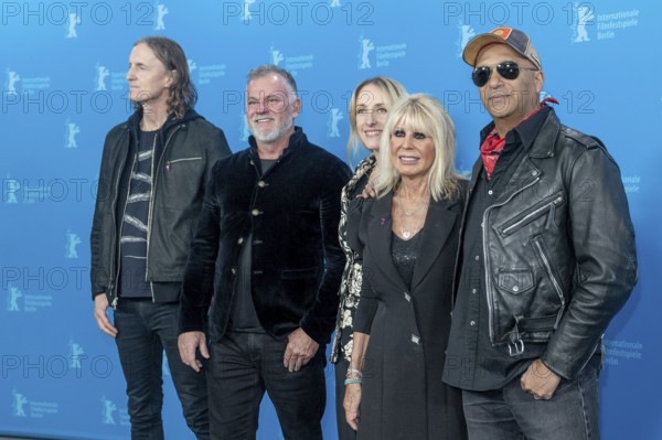 Sam Dunn, François Payard, Krista Wegener, Jayne Andrews, Tom Morello during the photocall for the film The Ballad of Judas Priest at the Berlinale at the Hyatt Hotel Berlin on 15.02.2026. The 76th Berlin International Film Festival will take place from February 12 to 22, 2026