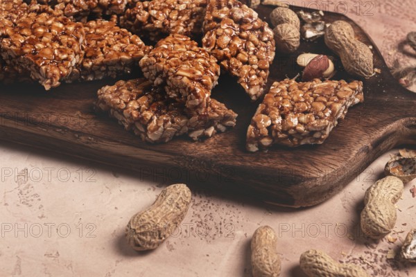 Kozinaki with peanuts, dessert, gozinaki, traditional Georgian cuisine, no people