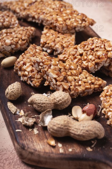 Kozinaki with peanuts, dessert, gozinaki, traditional Georgian cuisine, no people