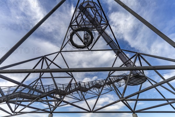 The Emscherblick stockpile event, tetrahedron for short, in Bottrop, Ruhr region, North Rhine-Westphalia, Germany