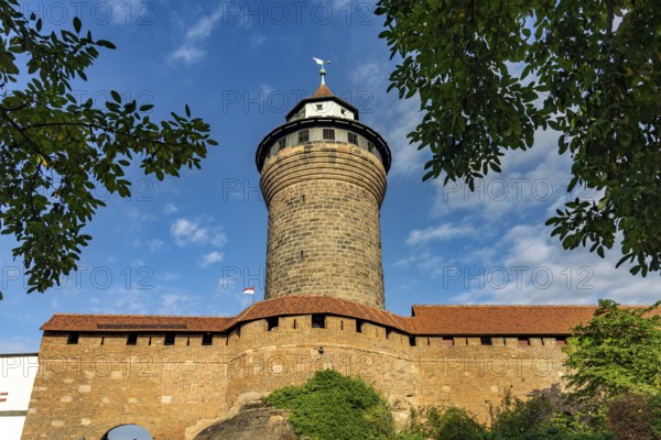The Sinwell Tower of Nuremberg Castle in Nuremberg, Bavaria, Germany