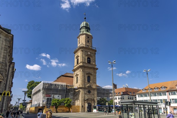 The Huguenot Church or Evangelical Reformed Church in Erlangen, Middle Franconia, Bavaria, Germany