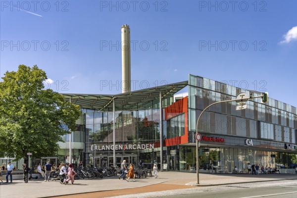 Erlangen Arcaden shopping center in Erlangen, Middle Franconia, Bavaria, Germany