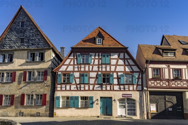 Timbered house in the old town of Forchheim, Upper Franconia, Bavaria, Germany
