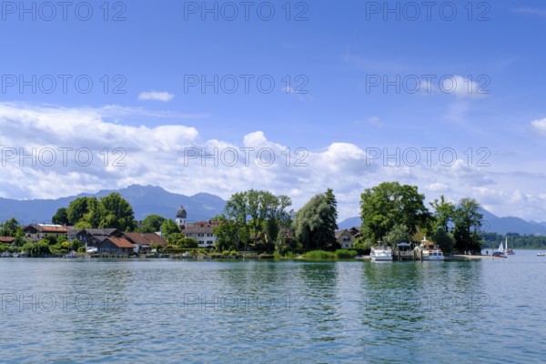 Fraueninsel, Chiemsee, Chiemgau, Upper Bavaria, Bavaria, Germany