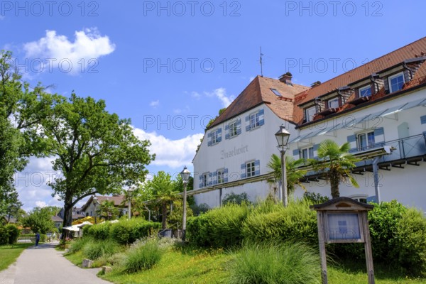 Inselwirt, Fraueninsel, Chiemsee, Chiemgau, Upper Bavaria, Bavaria, Germany