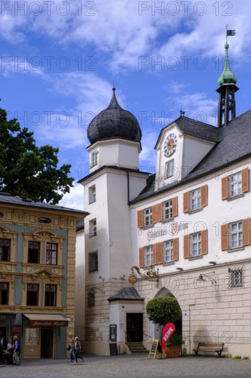 Mittertor, Rosenheim, Upper Bavaria, Bavaria, Germany