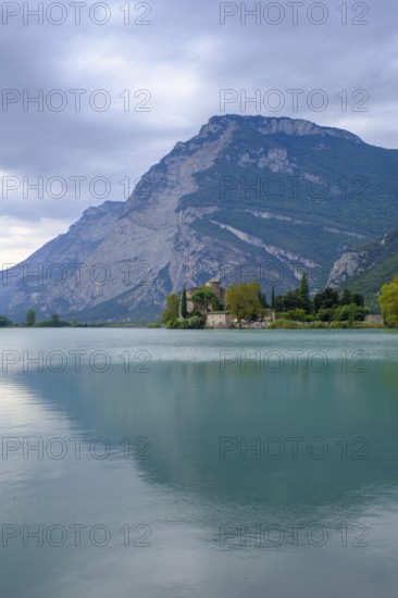 Castel Toblino, Lake Toblino, Sarca Valley, Trentino, Italy