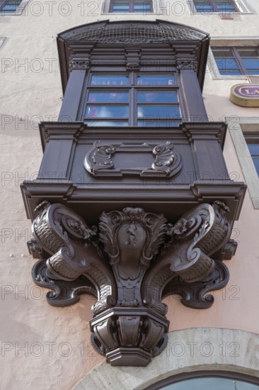Historisches Chörlein, Hauptmarkt 9, Nuremberg, Middle Franconia, Bavaria, Germany