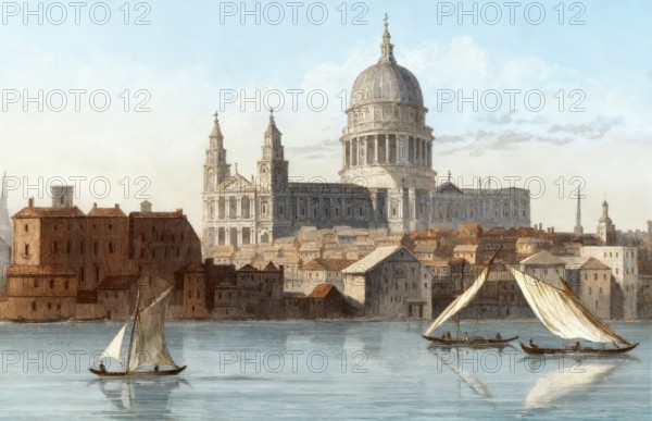 View of St Paul's Cathedral, London, England, 18th century
