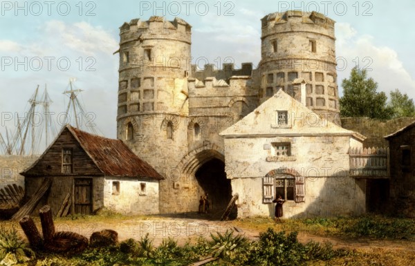 The Great Yarmouth Medieval Town Wall, Great Yarmouth, Norfolk, England, UK, 18th century