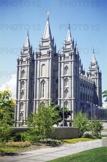 Salt Lake Temple, Church of Jesus Christ of Latter-day Saints, Salt Lake City, Utah, USA 1977