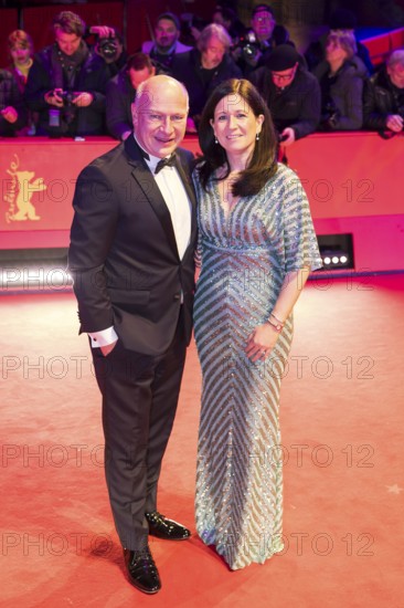 Kai Wegner (Governing Mayor of Berlin, CDU) with partner Katharina Günther-Wünsch (Senator for Education, Youth and Family of the State of Berlin, CDU) at the opening of the Berlinale at the Theater am Potsdamer Platz in Berlin on 12 February 2026. The 76th Berlin International Film Festival will take place from 12 to 22 February 2026