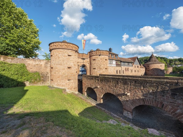 Jerusalem Gate and City Wall in the historic old town of Büdingen, Hesse, Germany
