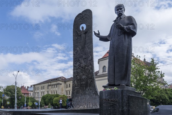 Monument to Ukrainian poet and writer Taras Shevchenko, Lviv, Ukraine