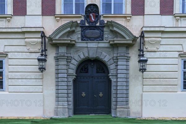 Entrance portal of Lan´cut Castle, 17th century, Lancut formerly Landshut, Poland