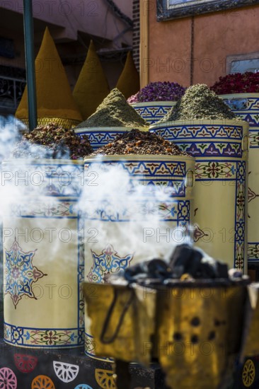 Spices and incense shop, Souk, Marrakech, Morocco