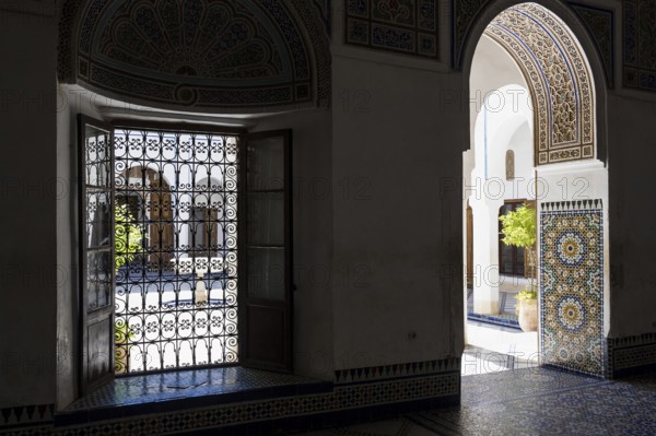 Courtyard, Palais Bahia, Old Town, Marrakech, Morocco