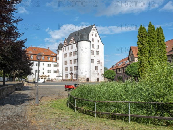 Courtyard of Heringen Castle, Thuringia, Germany
