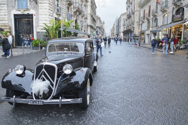 Vintage car, Catania, Sicily, Italy
