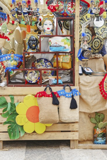 Street market, Catania, Catania province, Sicily, Italy