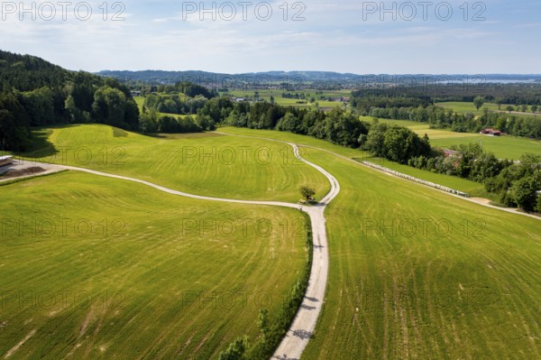 Feldweg nach Rudersburg, Salzalpensteig, Rottau bei Grassau, Chiemgau, Upper Bavaria, Bavaria, Upper Bavaria, Bavaria, Germany