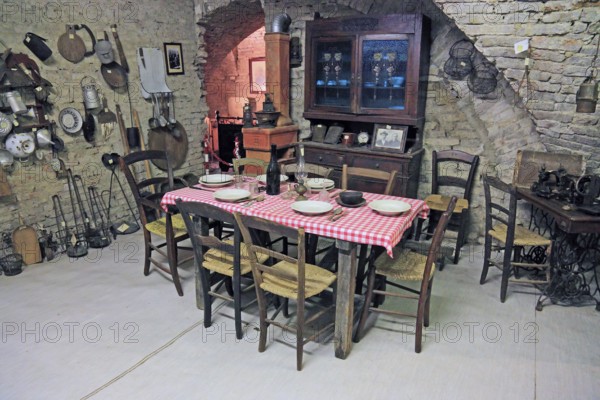 Museo della Civilta Contadina, Farmers' Museum, La Rocca, Novellara Castle, Emilia-Romagna, Italy