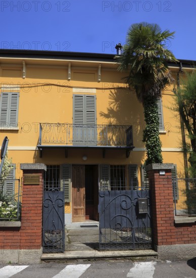 House in the village of Brescello, Peppone's home in the movie Dom Camillo and Peppone, Emilia-Romagna, Italy