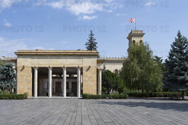 Gori, Georgia. September 9th 2025. The exterior of the house where former Soviet leader Joseph Stalin was born, now preserved and located in front of the Stalin Museum, Stalin Park, Gori, Georgia