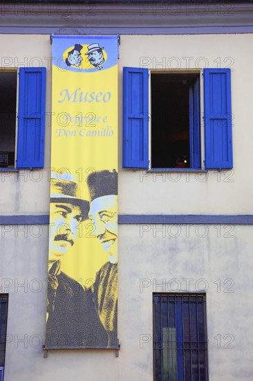 Italy, village of Brescello, Museum of Don Camillo and Peppone, Emilia-Romagna